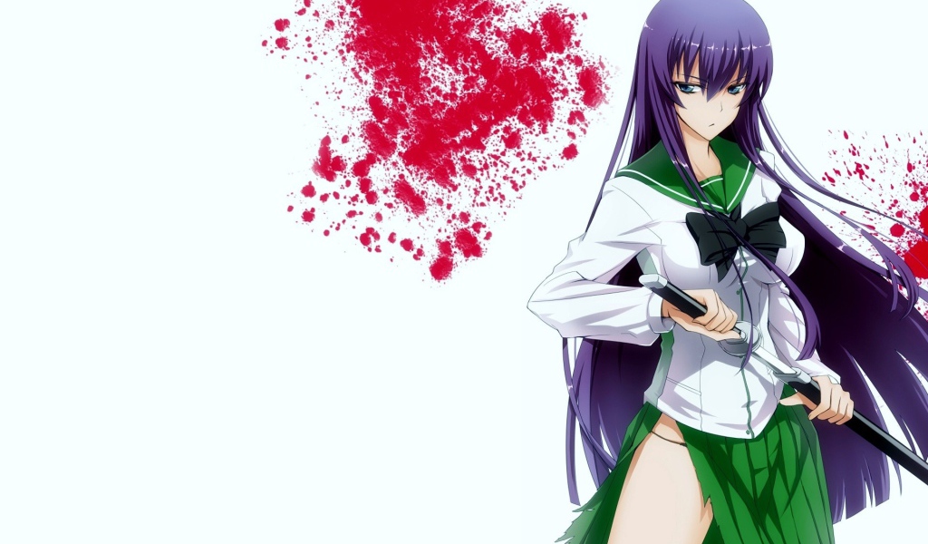 Девушка из аниме Школа мертвецов