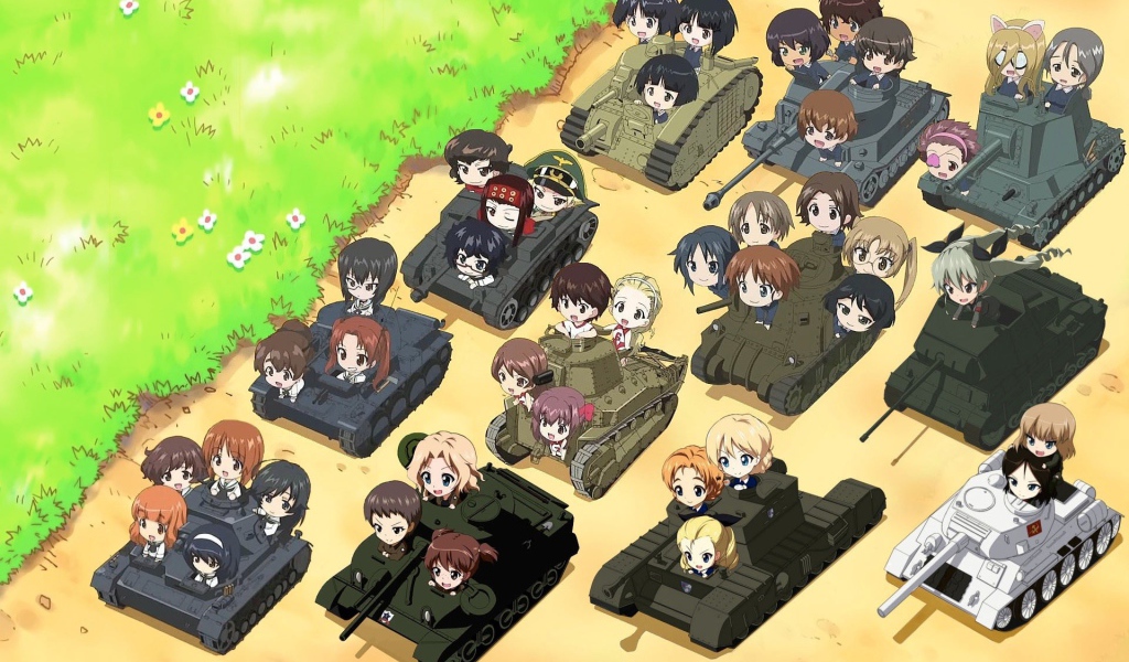 Герои аниме в танках