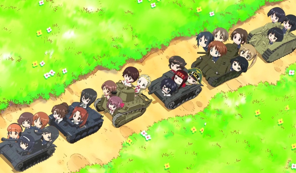 Герои аниме на танках