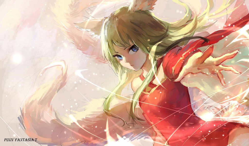 Аниме девушка Pixiv Fantasia