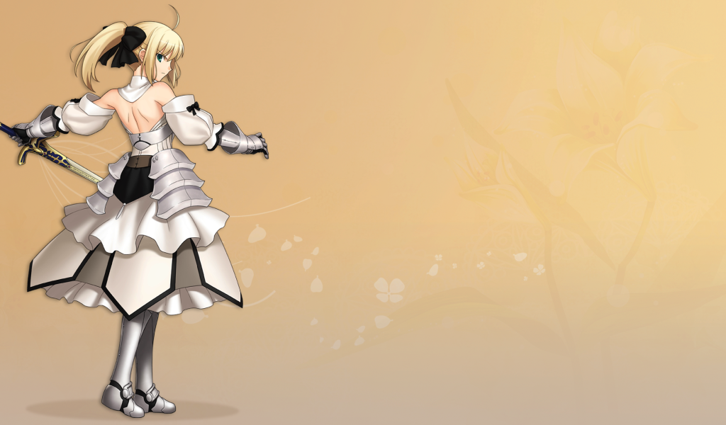 Девушка аниме Сабер Лили