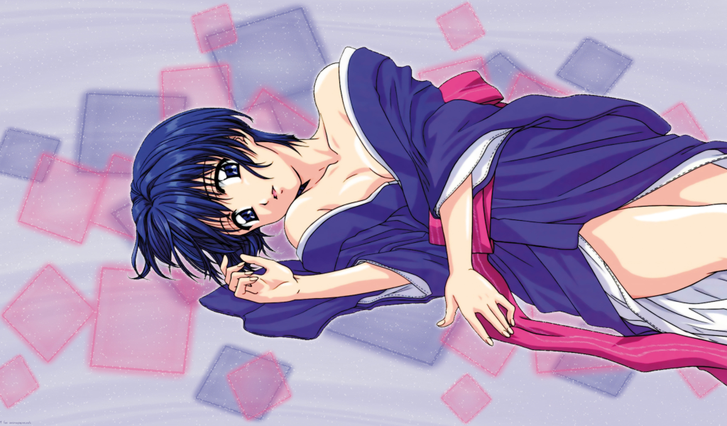 Девушка из аниме Синее синего