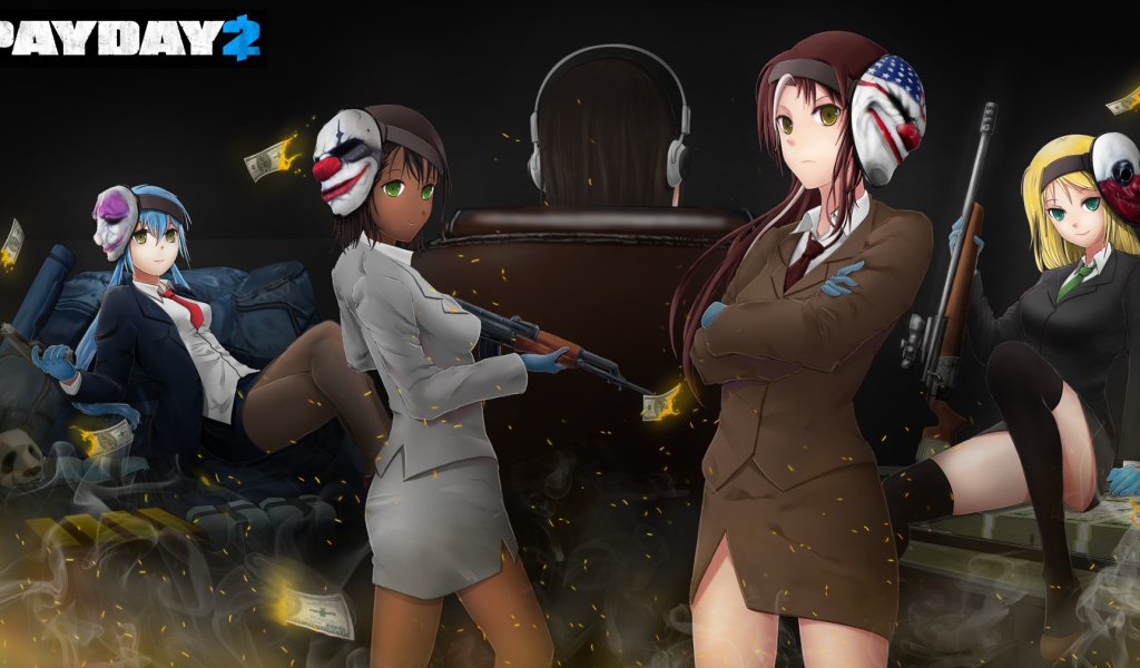 Аниме девушки из игры Payday 2