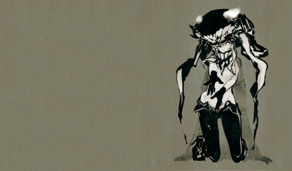 Девушка аниме в забавном головном уборе