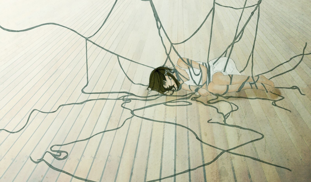 Девушка в сетях аниме