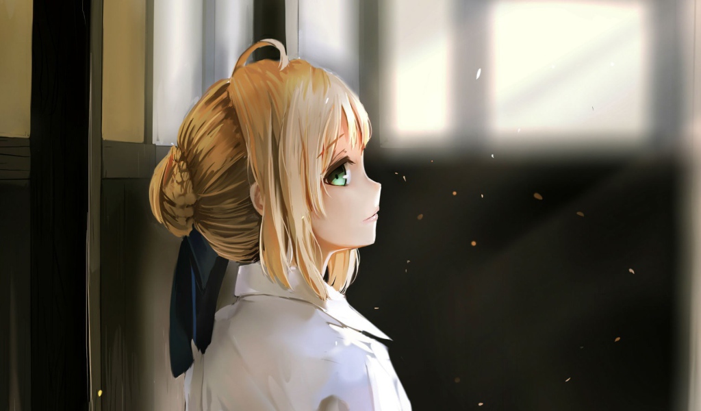 Девушка аниме смотрит вверх, Ночь прибытия