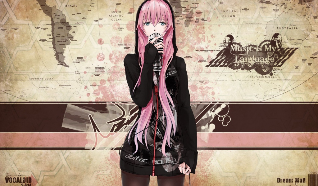 Девушка певица аниме