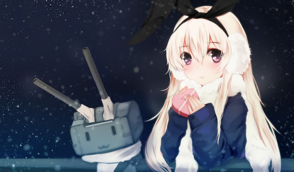 Девушка аниме с роботом