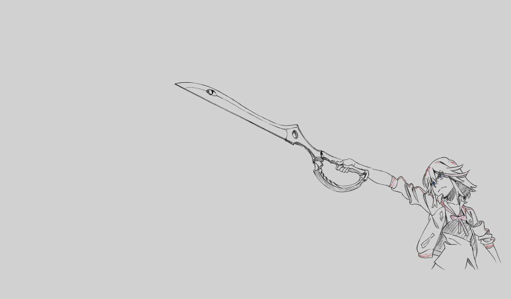 Герой аниме нарисованный карандашом