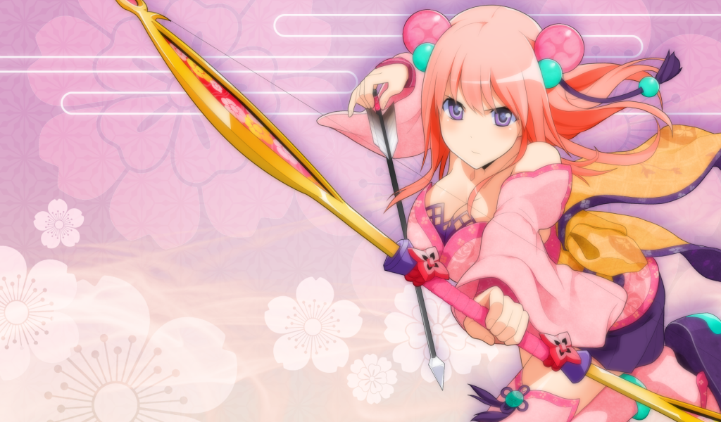 Лучница в аниме Onigirl