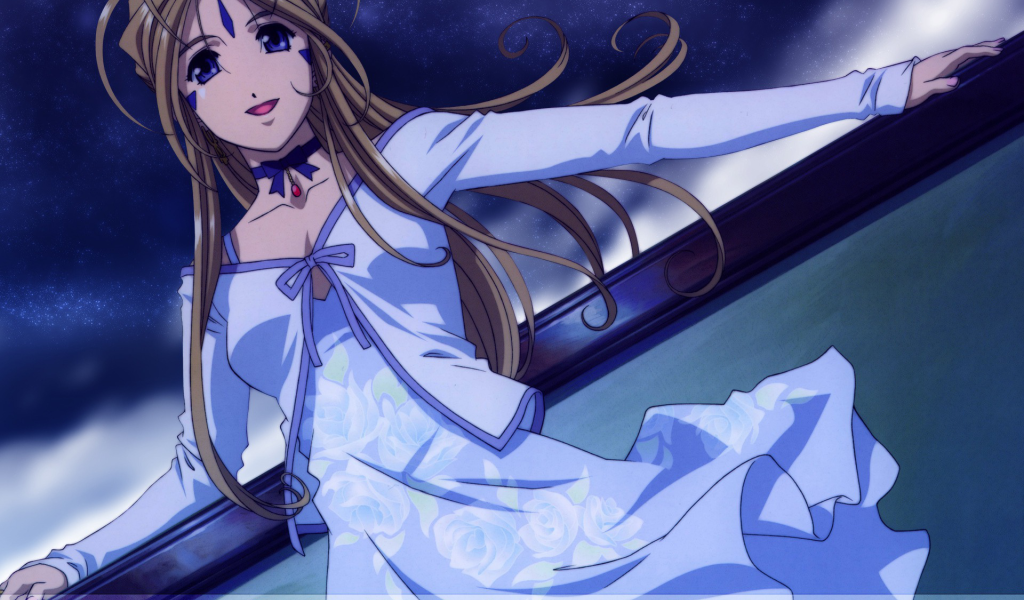 Красивая девушка аниме Belldandy