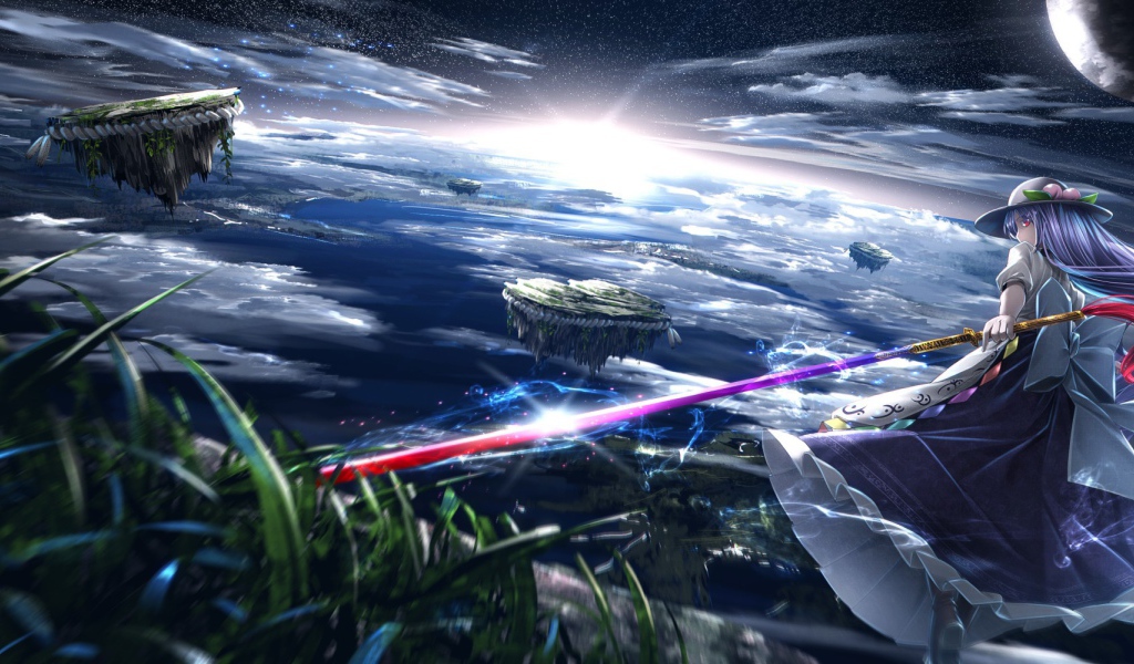 Владыка летающих островов в аниме Hinanawi Tenshi