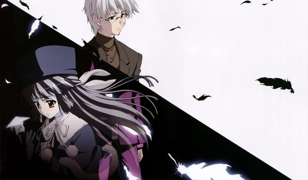 Черное и белое в аниме Эф - история воспоминаний