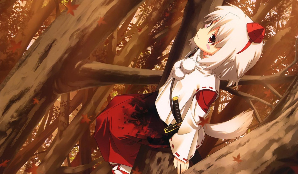 Белокурая девушка в аниме Touhou Project