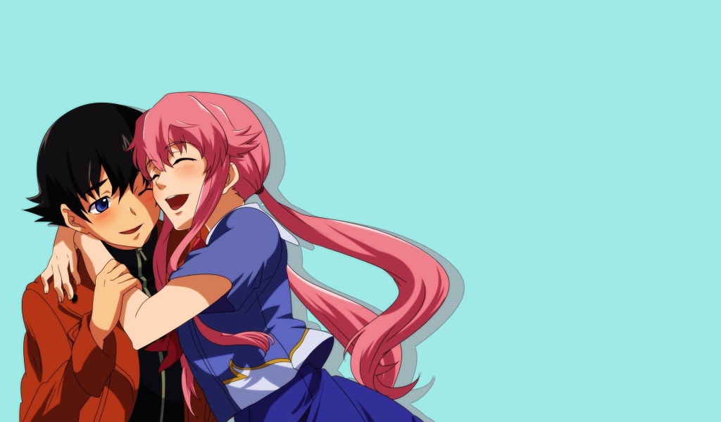 Парень и девушка из аниме Яндере