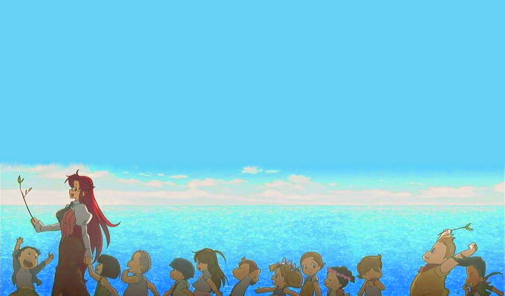 Дети в аниме Тэнгэн Топпа Гуррен-Лаганн