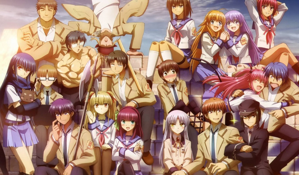 Школьный класс в аниме Ангельские ритмы