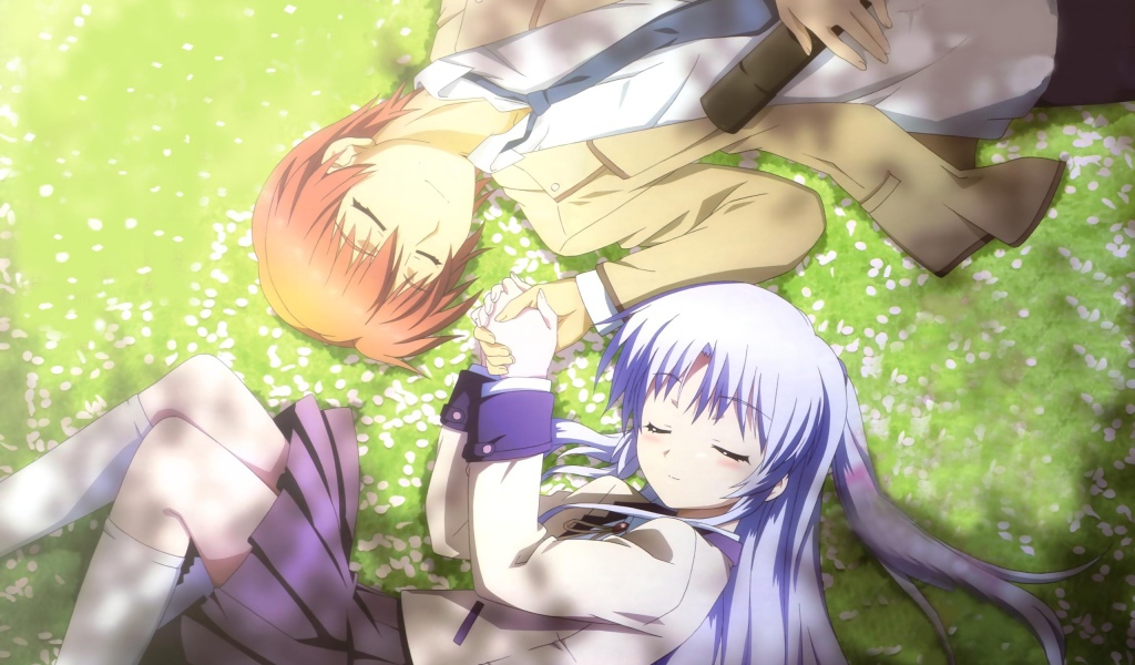 Влюбленная пара из аниме Ангельские ритмы