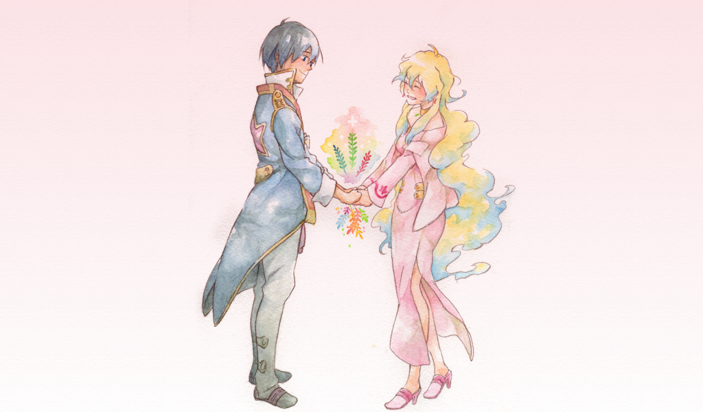 Влюбленная пара из аниме Гуррен-Лаганн