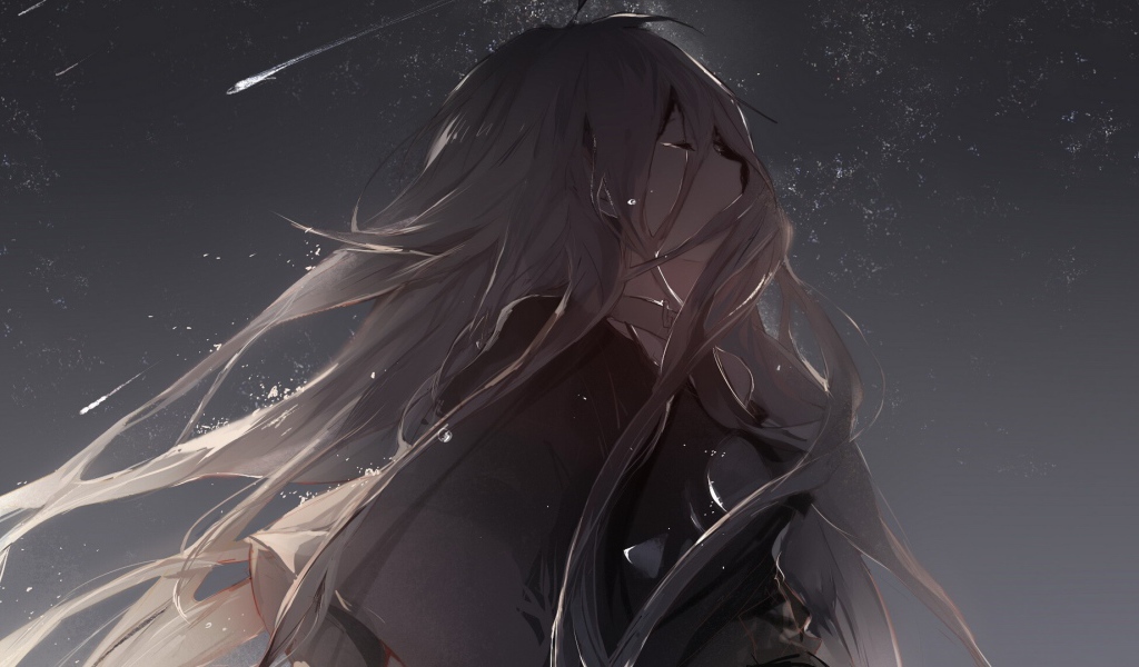 Плачущая девушка аниме