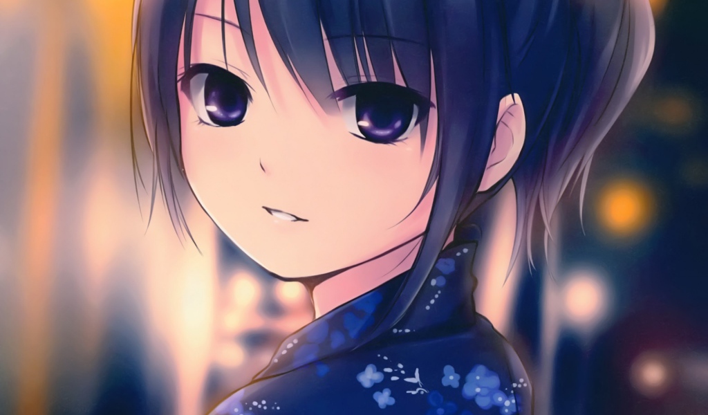 Милая девушка аниме Coffee-Kizoku