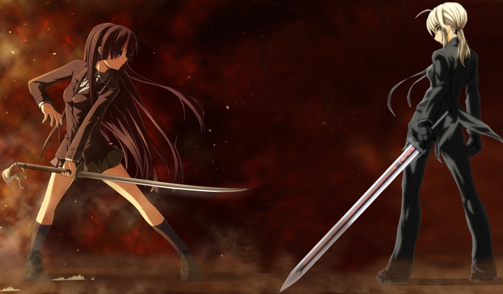 Дуэль на мечах в аниме Fate Series