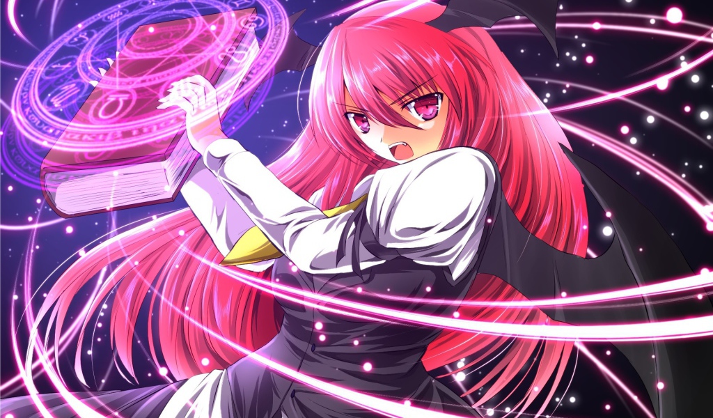 Чародейка аниме с магической книгой
