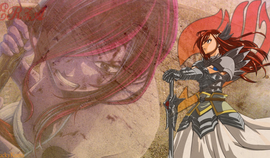 Скарлет Эрза из аниме Сказка о хвосте феи