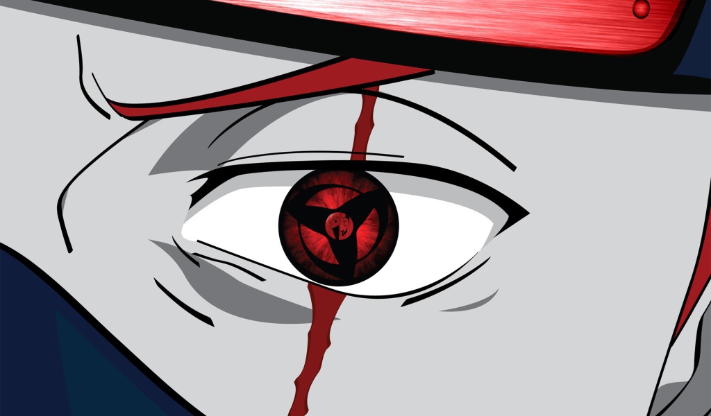 Глаз персонажа аниме Наруто