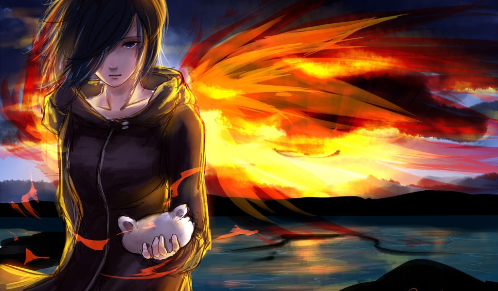 Огненный ангел в аниме Tokyo Ghoul