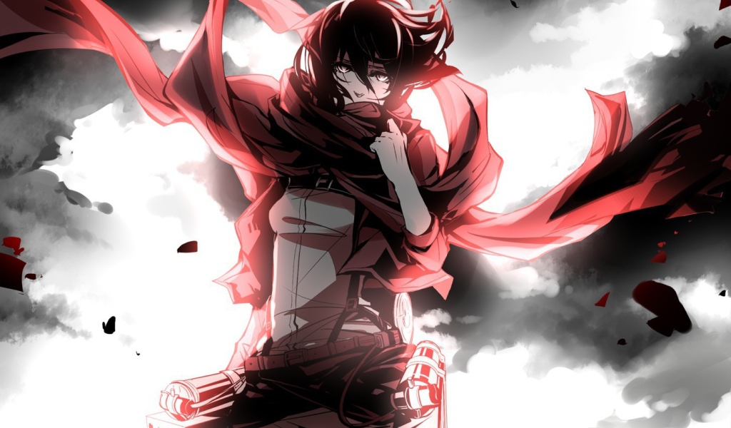 Девушка персонаж аниме Атака Титанов