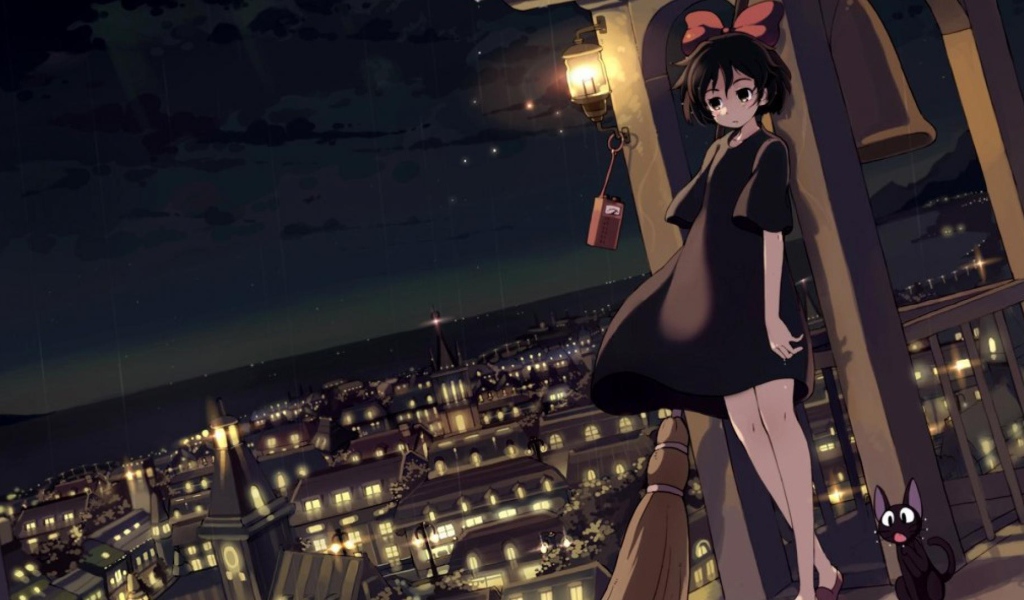 Девушка персонаж аниме Ведьмина служба доставки