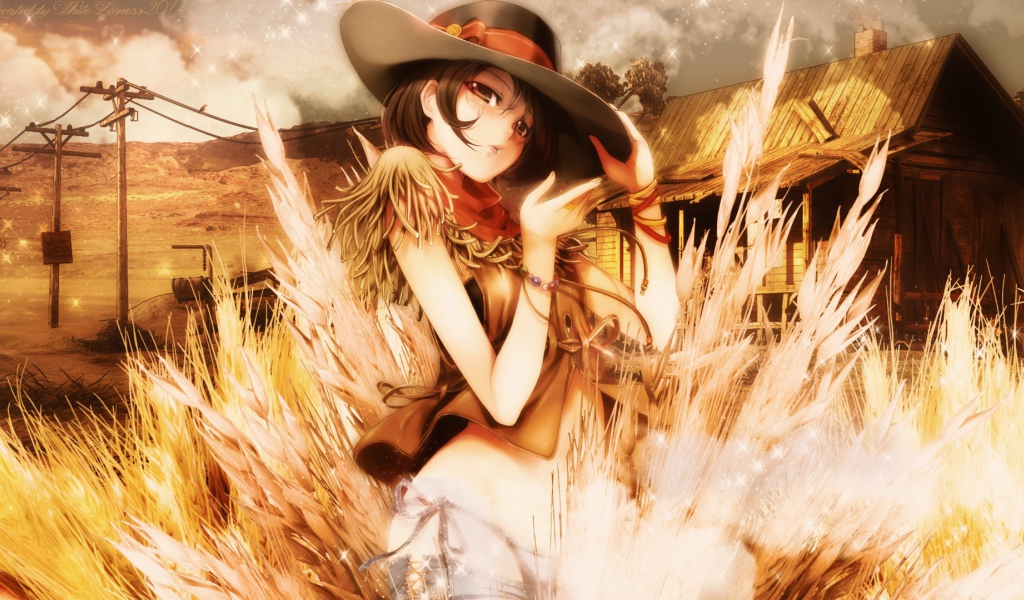 Девушка в шляпе, манга аниме