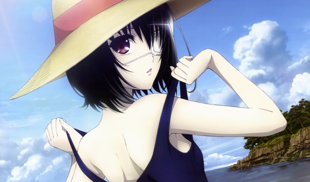 Девушка в шляпе из аниме Another