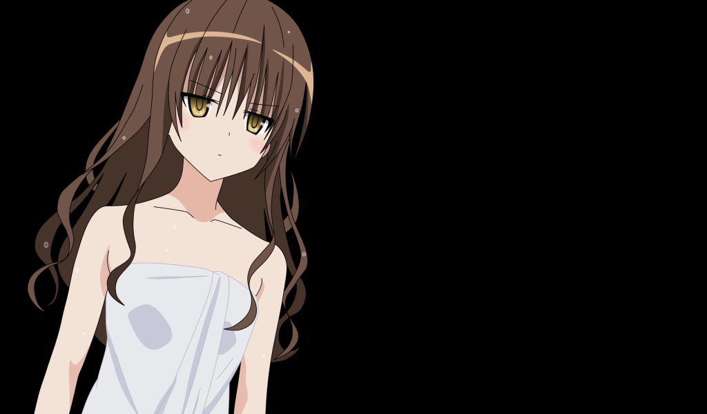 Девушка на черном фоне, аниме Любовь и прочие неприятности