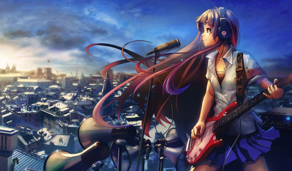 Девушка поет для всех, аниме