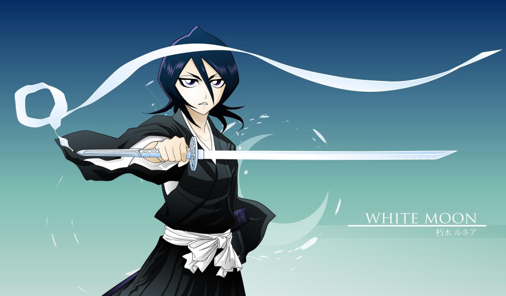 Девушка с катаной, аниме Белая луна