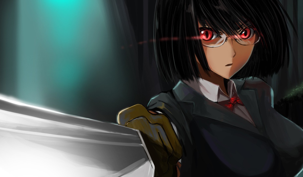 Девушка с мечом в аниме Дюрарара!!