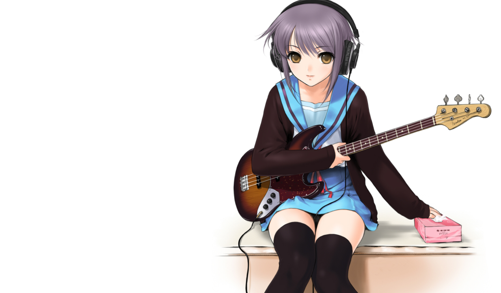 Девушка с гитарой Харухи Судзумия