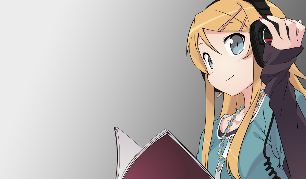 Девушка в наушниках из аниме OreImo