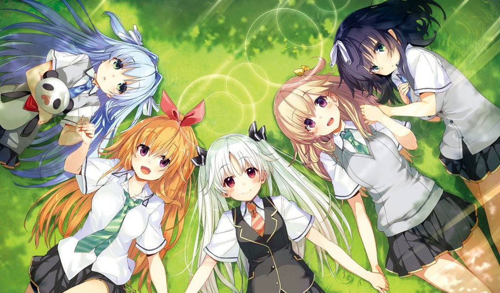 Подружки аниме Связанные небом