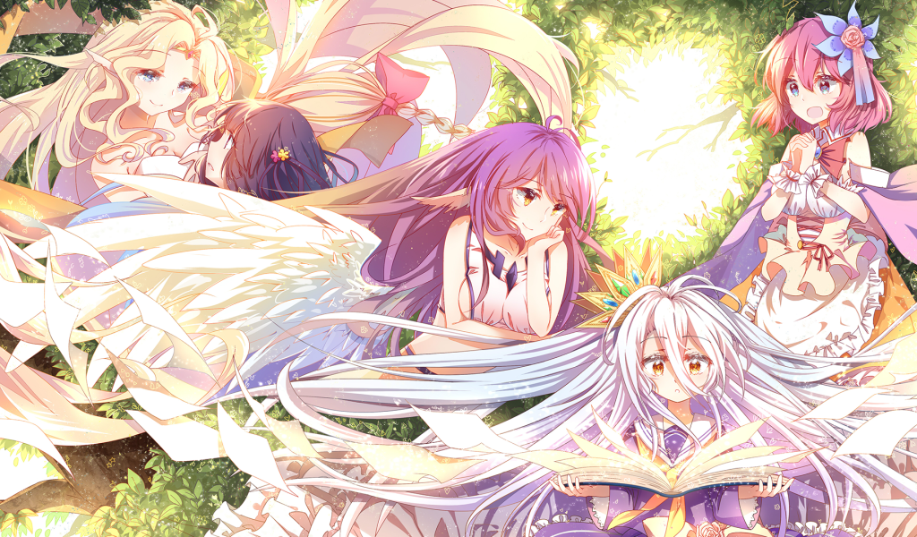 Девушки ангелы из мира аниме