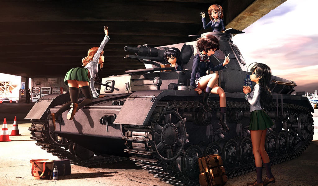 Девушки из аниме Танкистки
