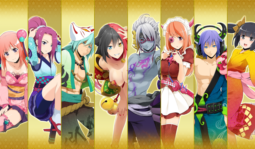 Девушки персонажи аниме Onigirl