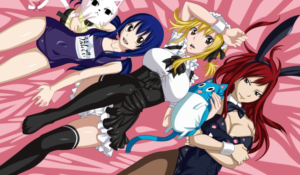 Девушки из аниме Сказка о хвосте феи