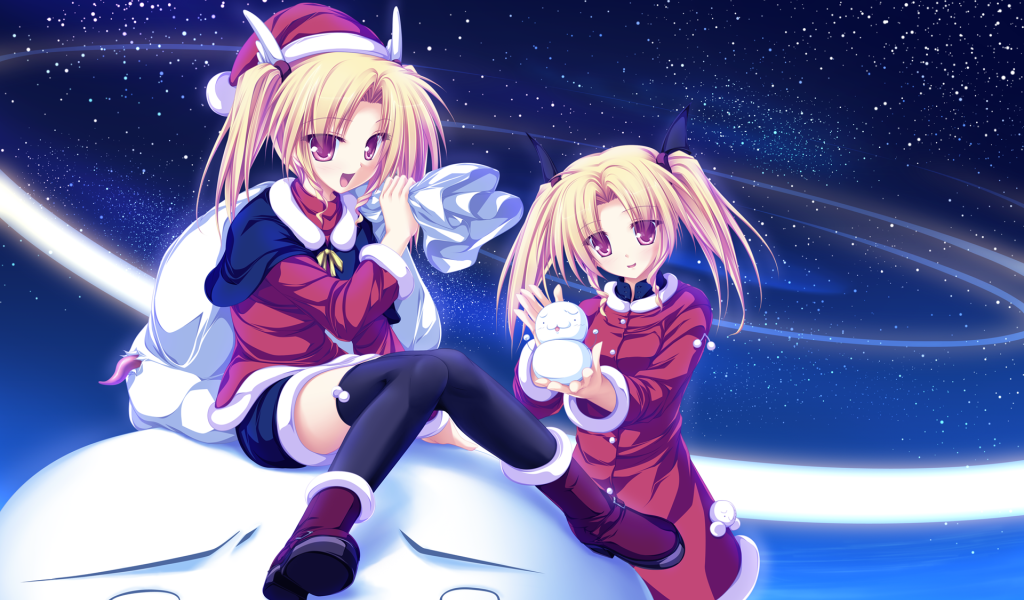 Девушки в наряде Санты, аниме Magus Tale