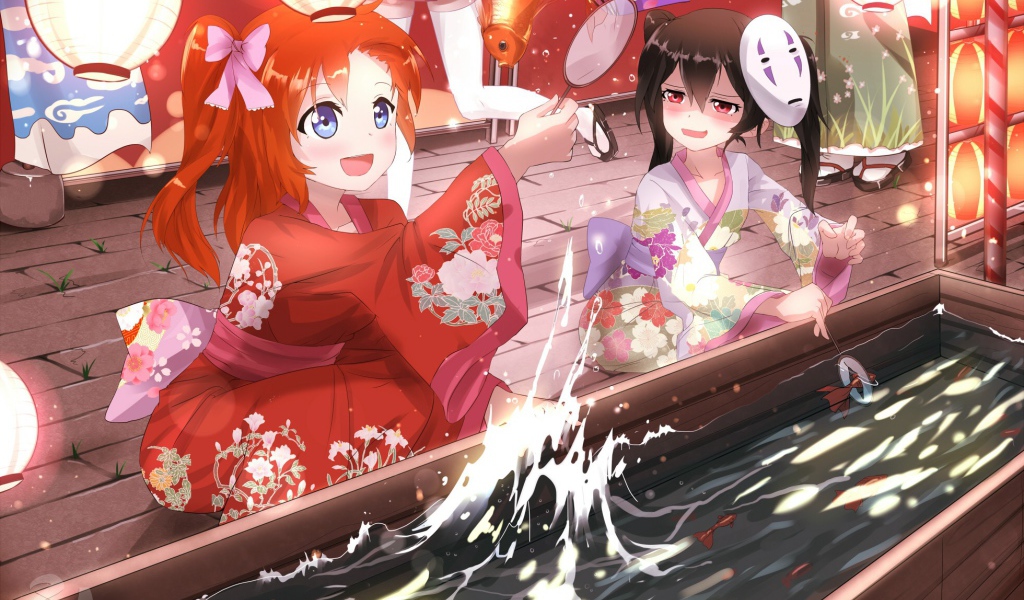 Девушки в аниме Унесённые призраками