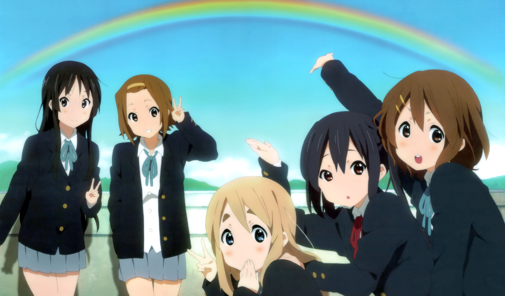 Девушки под радугой, аниме K-ON