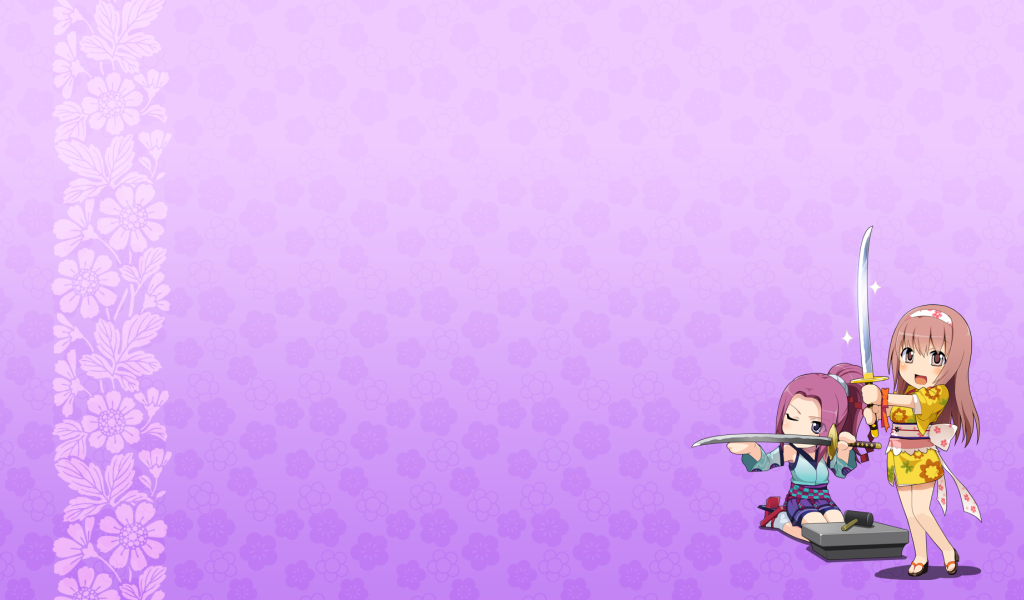 Девочки с мечами в аниме Onigirl