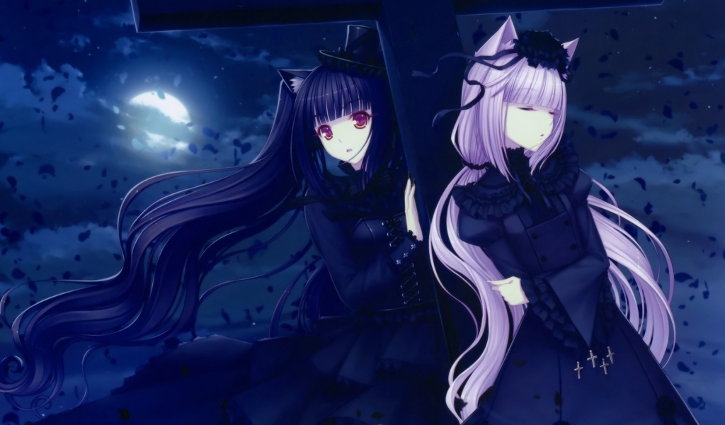 Мрачные персонажи аниме Neko Para